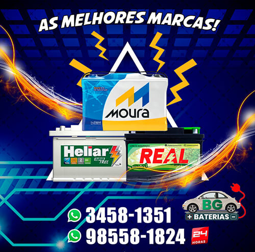 Baterias Automotivas no Mantiqueira BH